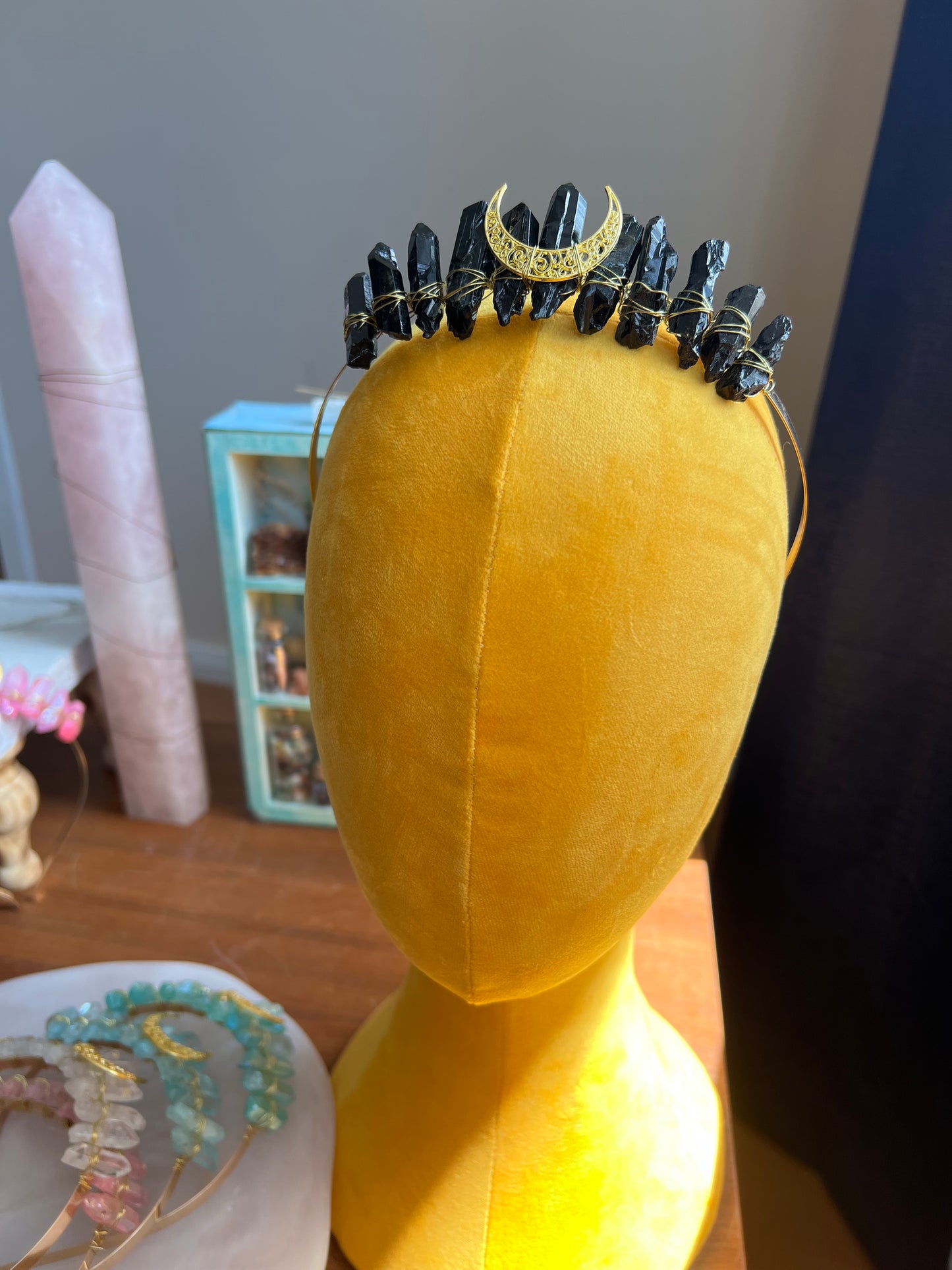 Golden Halo Moon Crown