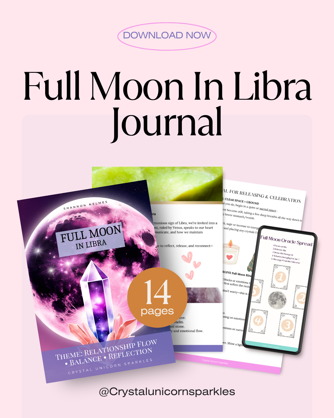 ๐ Full Moon in Libra Digital Workbook ๐