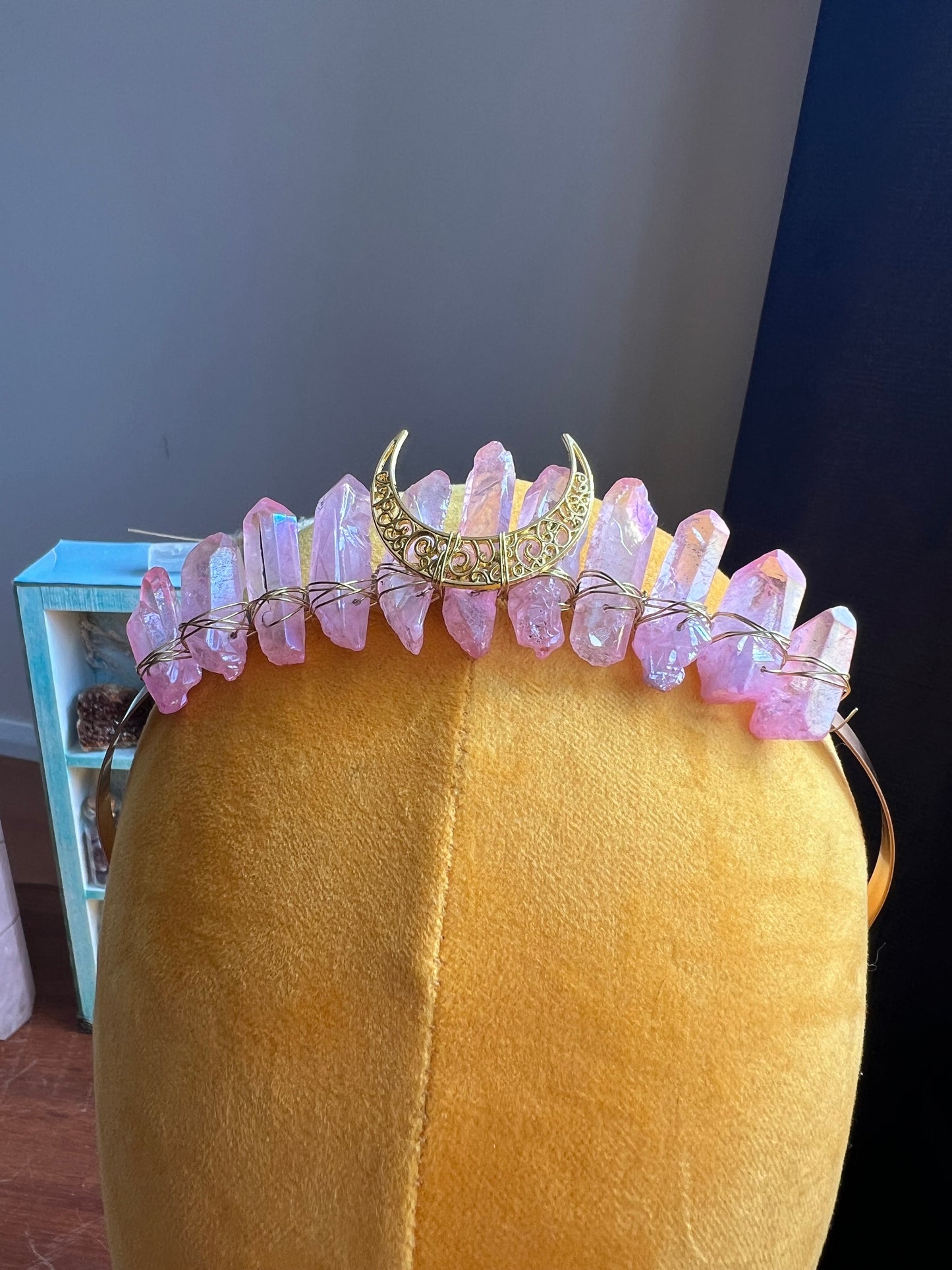 Golden Halo Moon Crown