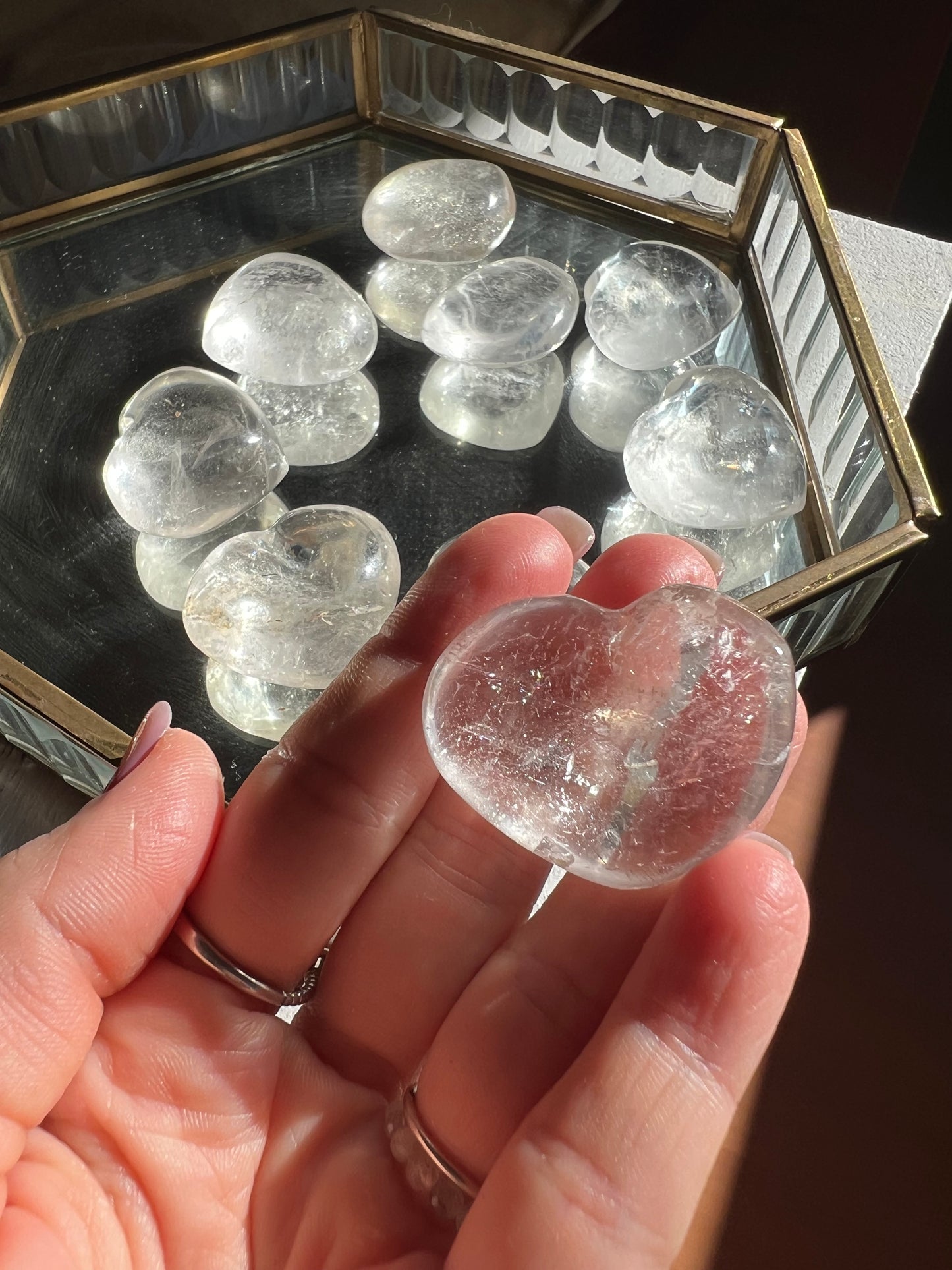 Clear Quartz Heart