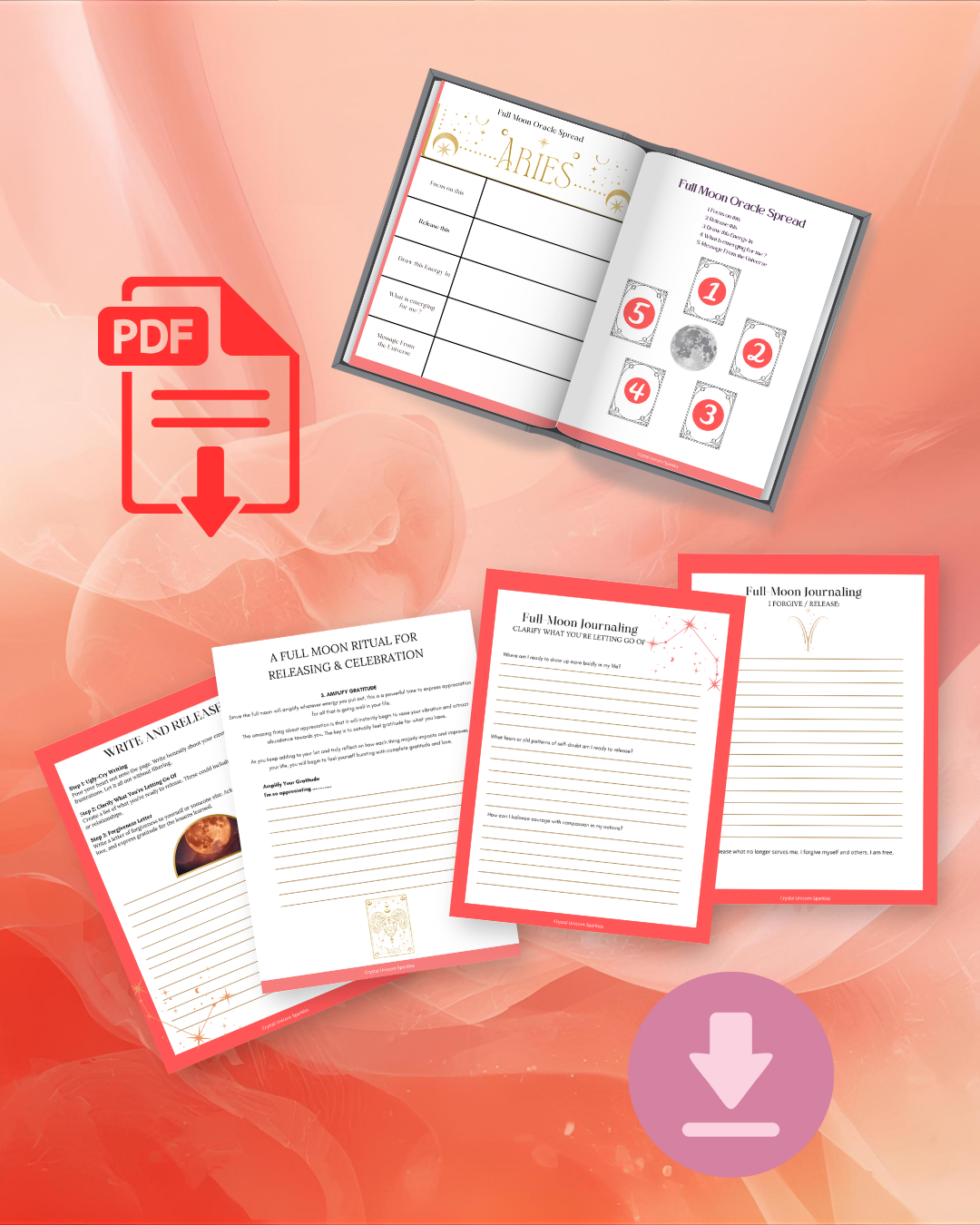 Full Moon in Aries Digital Workbook