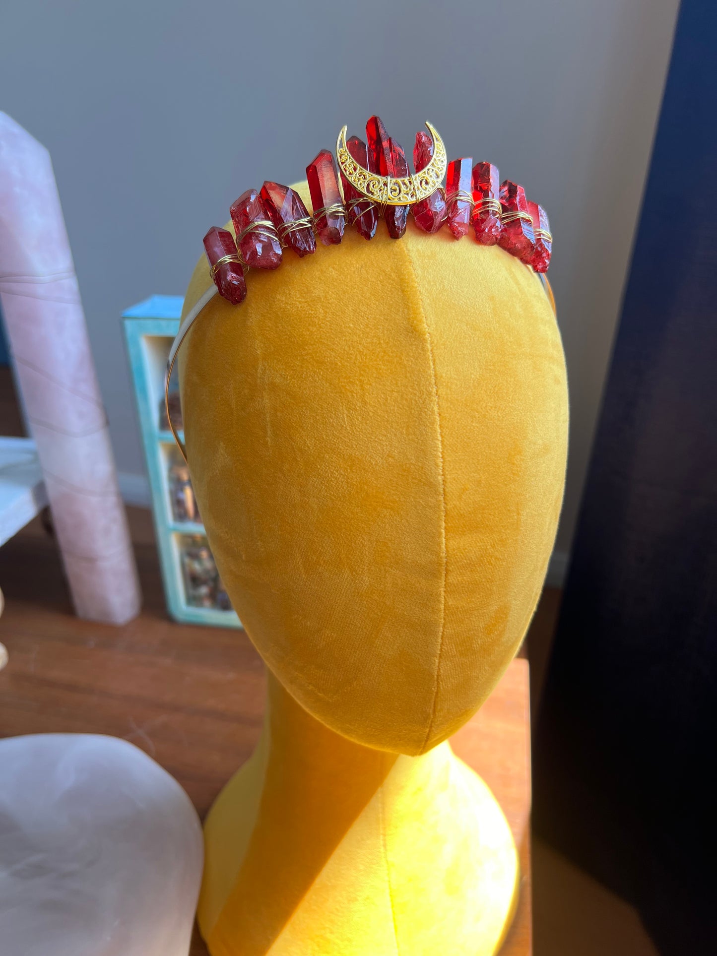 Golden Halo Moon Crown