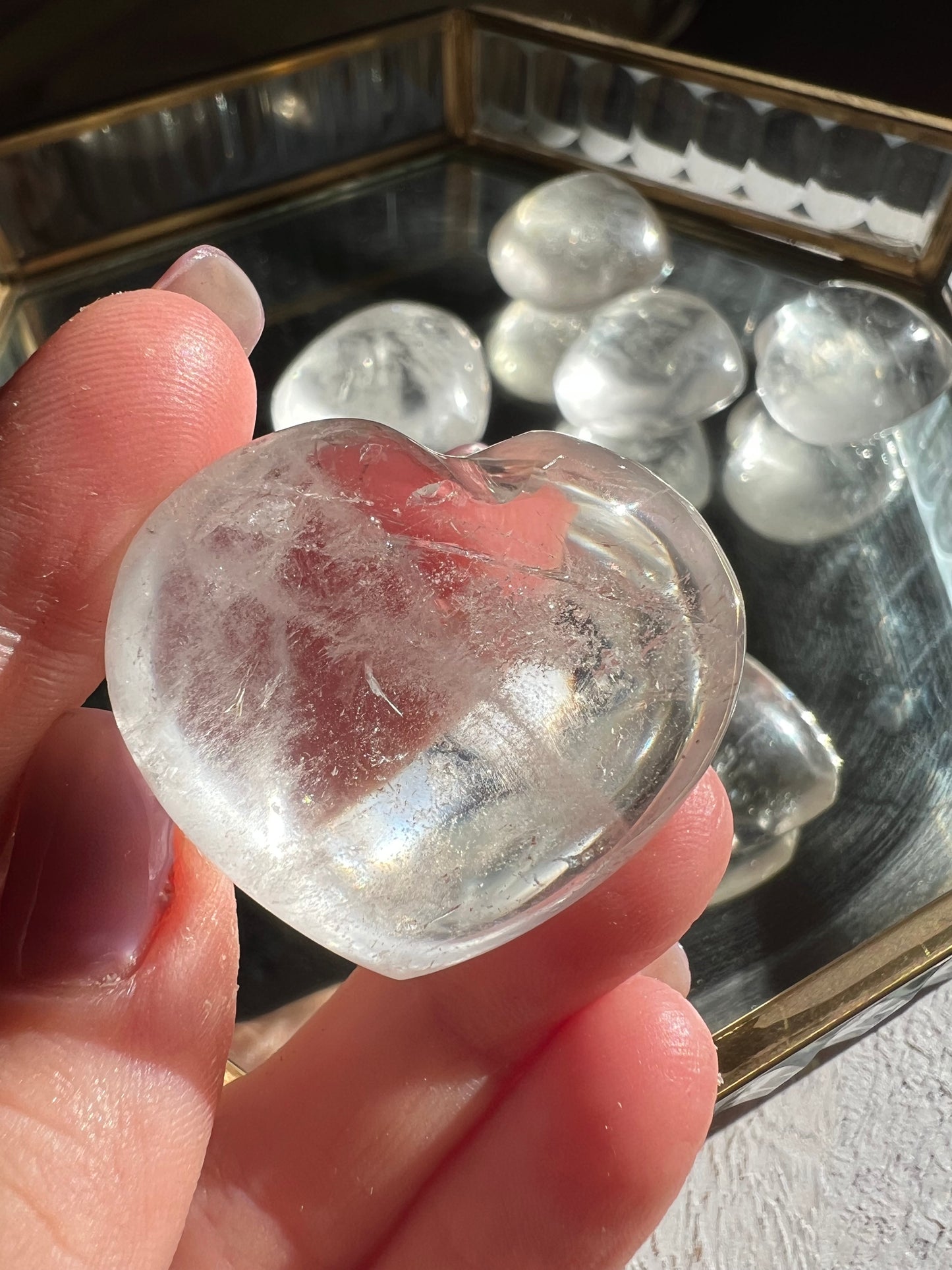 Clear Quartz Heart