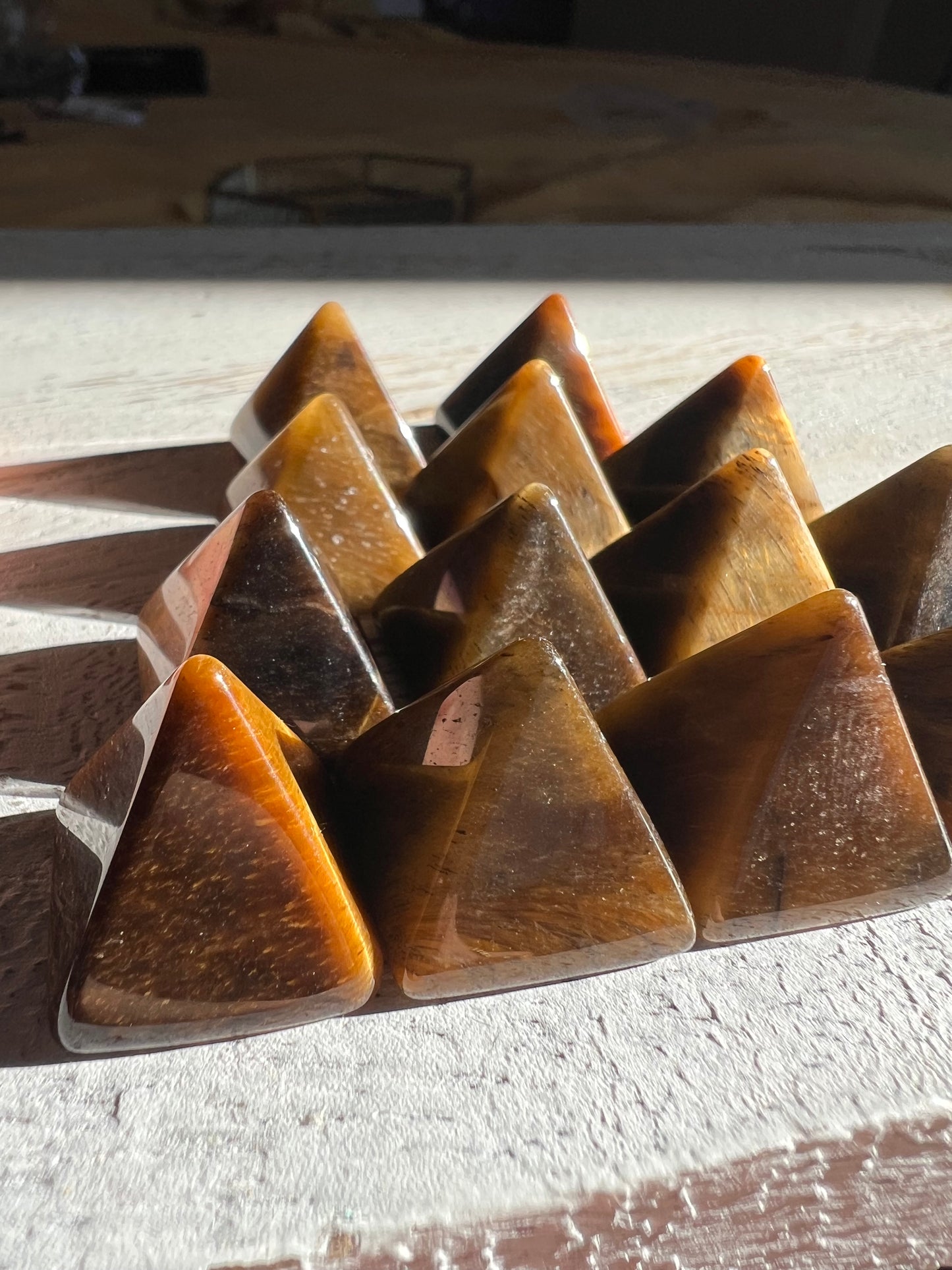 Mini Tiger’s Eye Pyramid