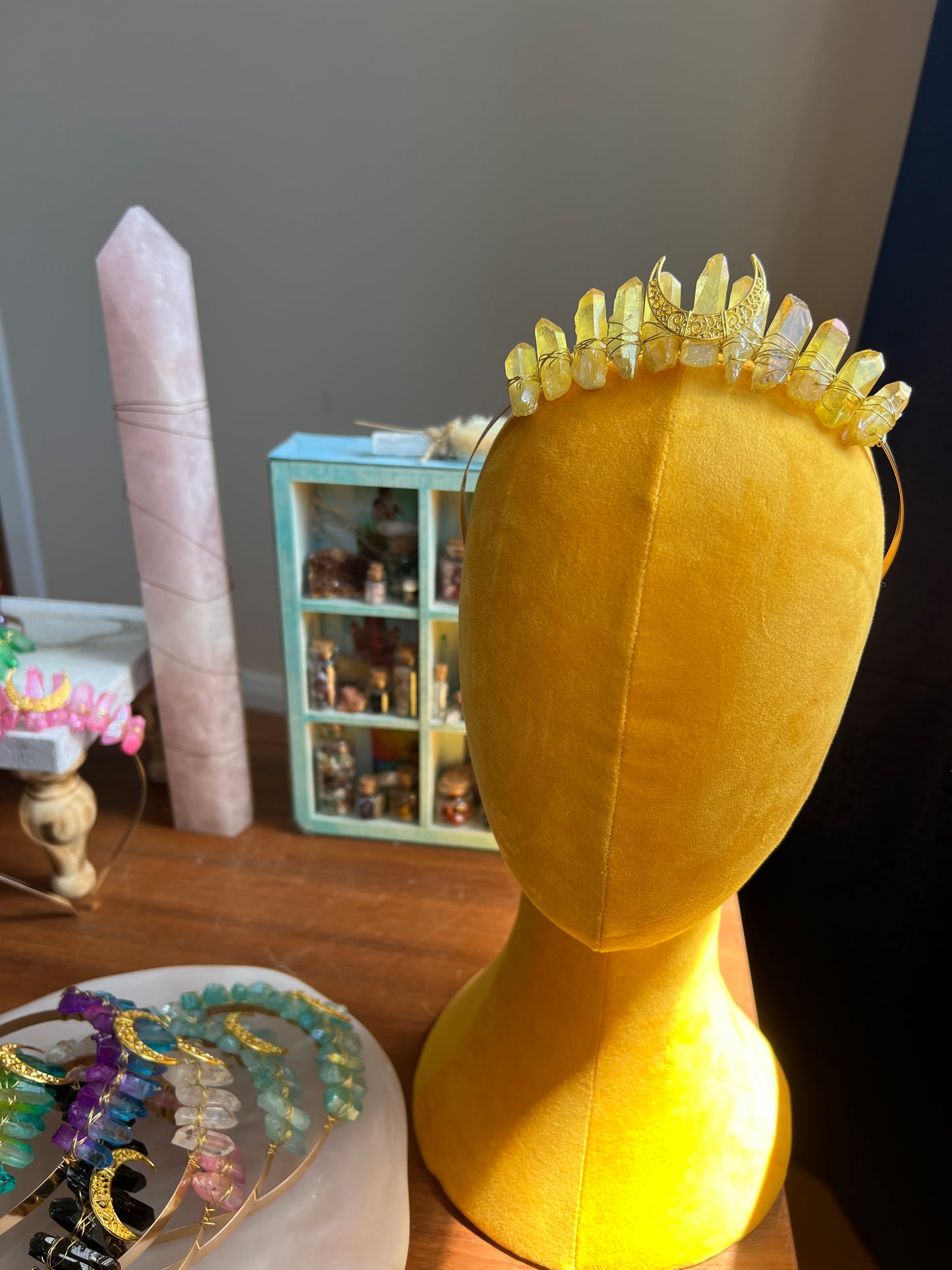 Golden Halo Moon Crown