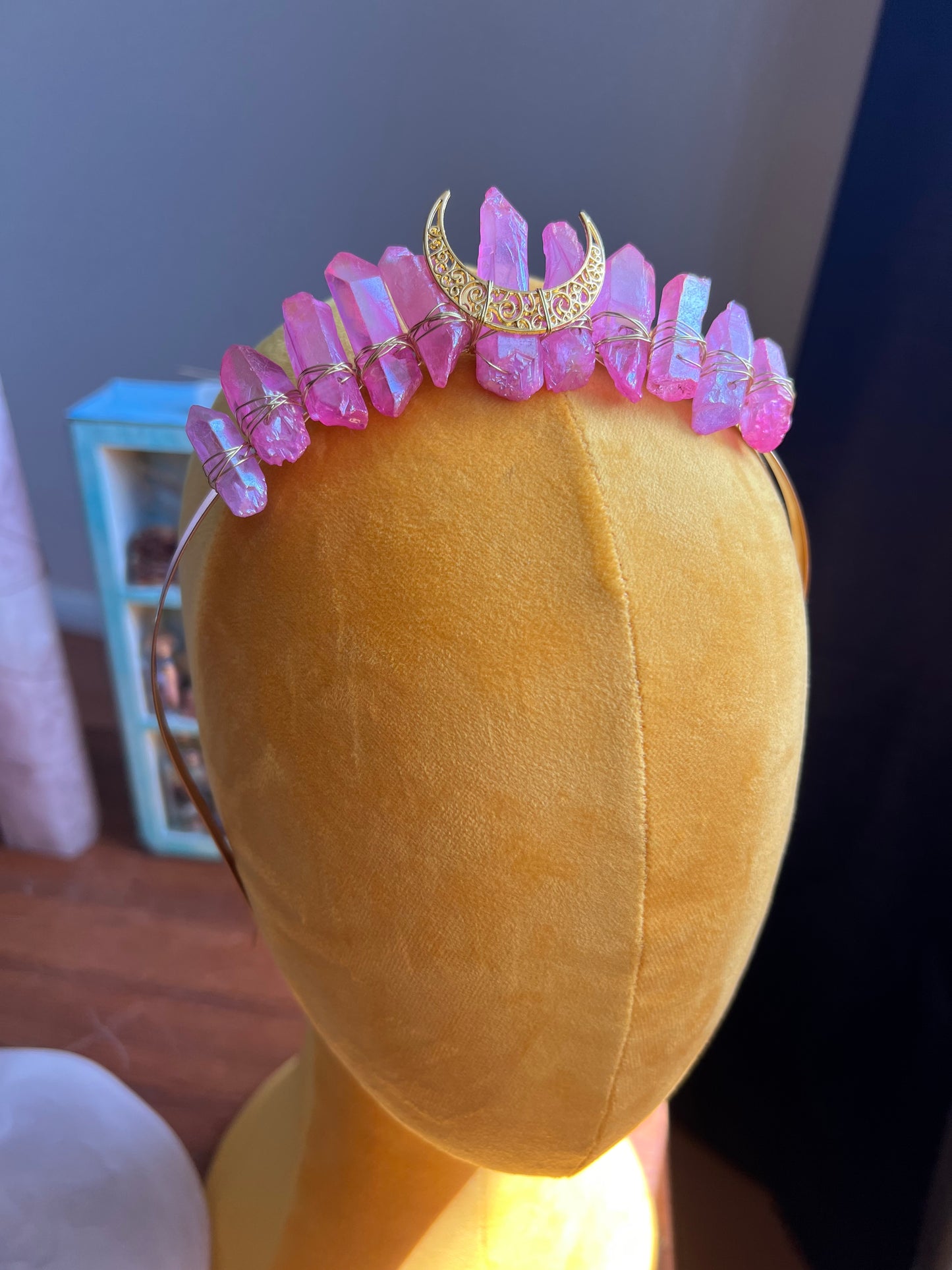 Golden Halo Moon Crown