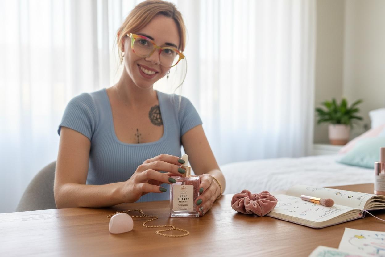 Rose Quartz Shimmer Love Glow Body Oil