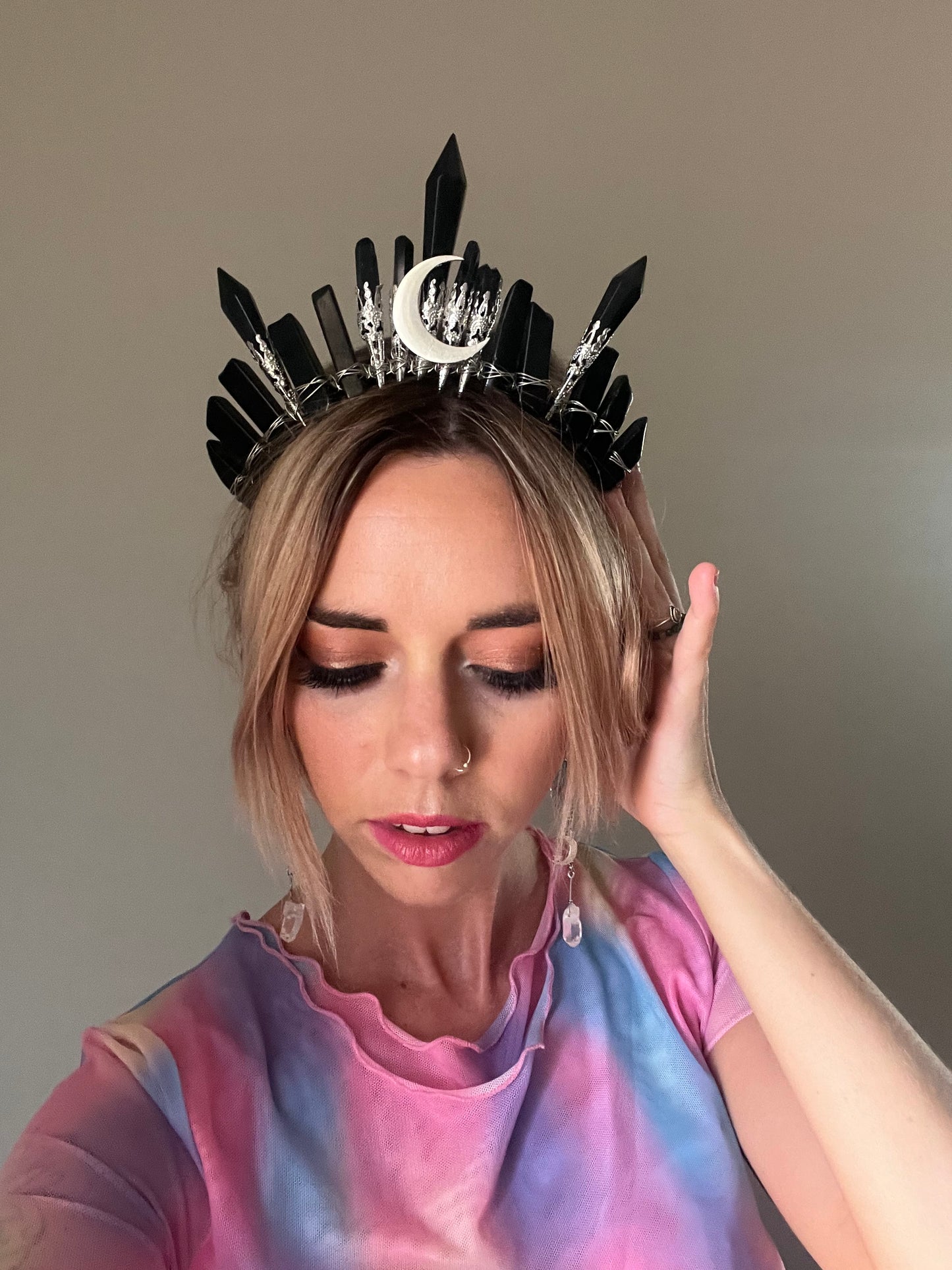 Queen Triple Point Crystal Crown