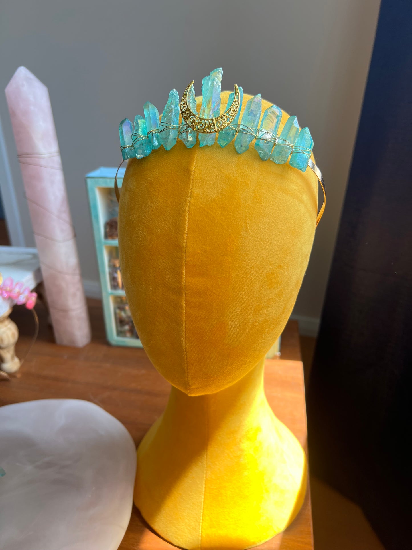 Golden Halo Moon Crown