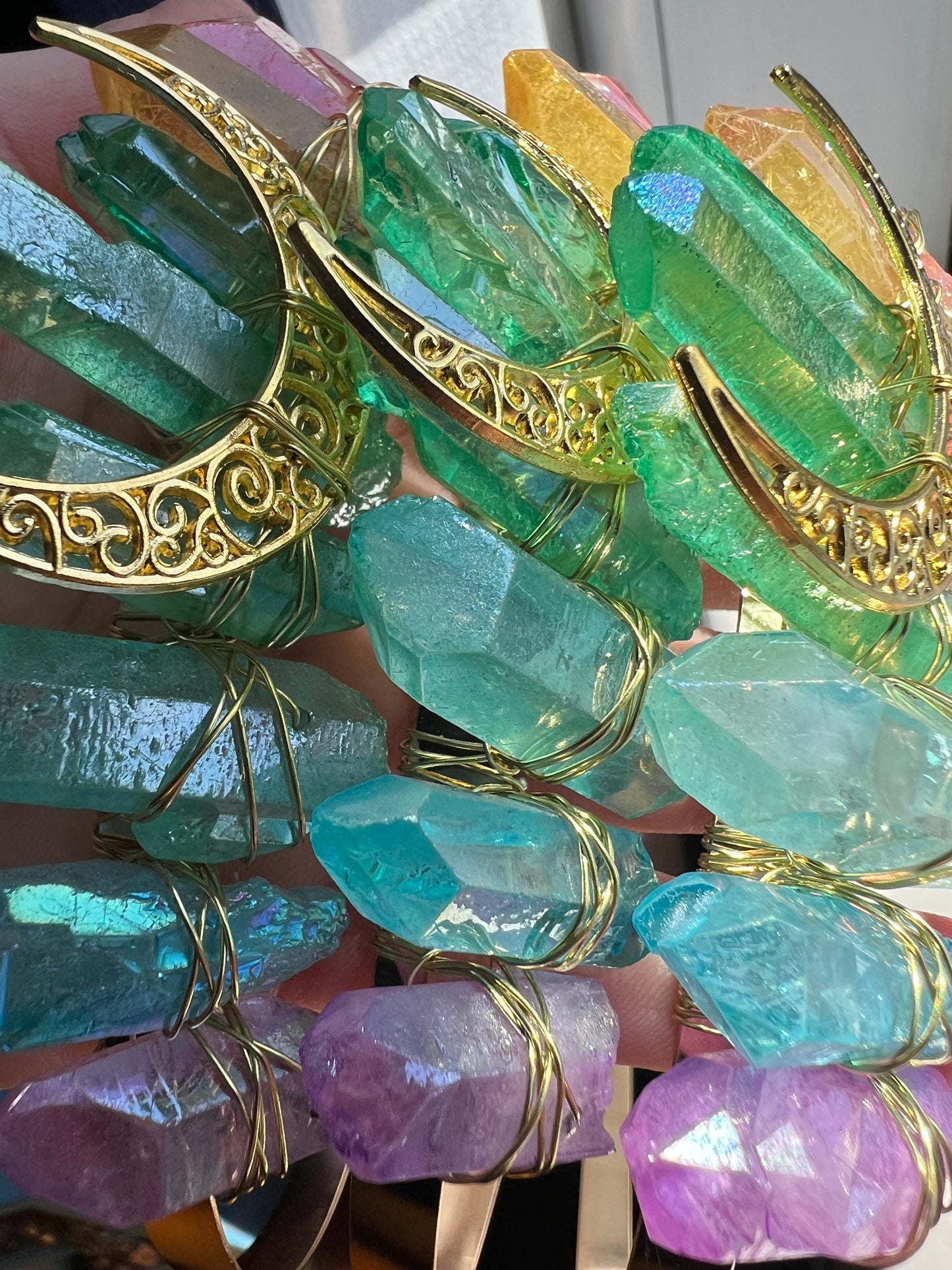 Golden Halo Moon Crown