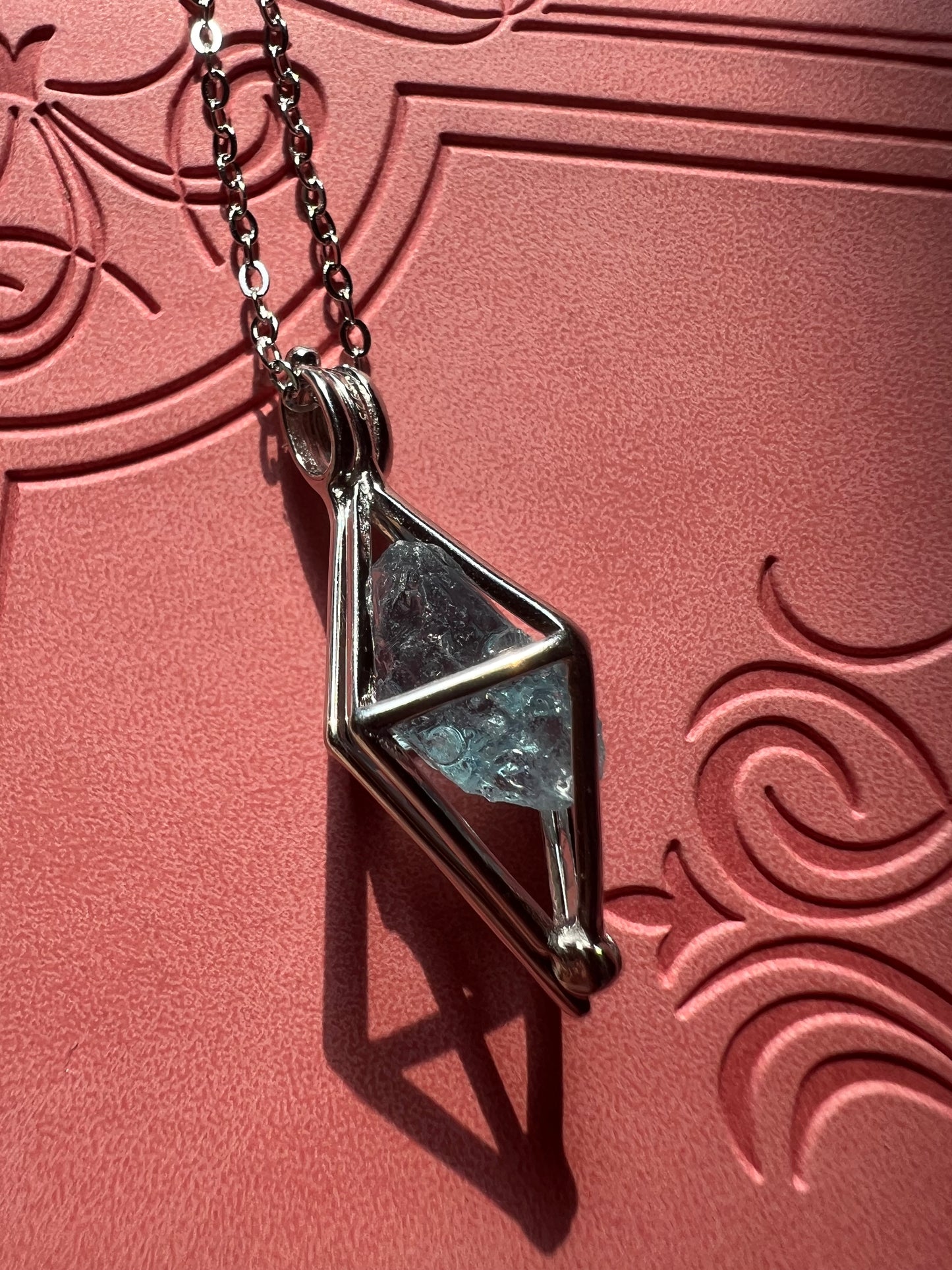 Diamond Raw Energy Crystal Necklace