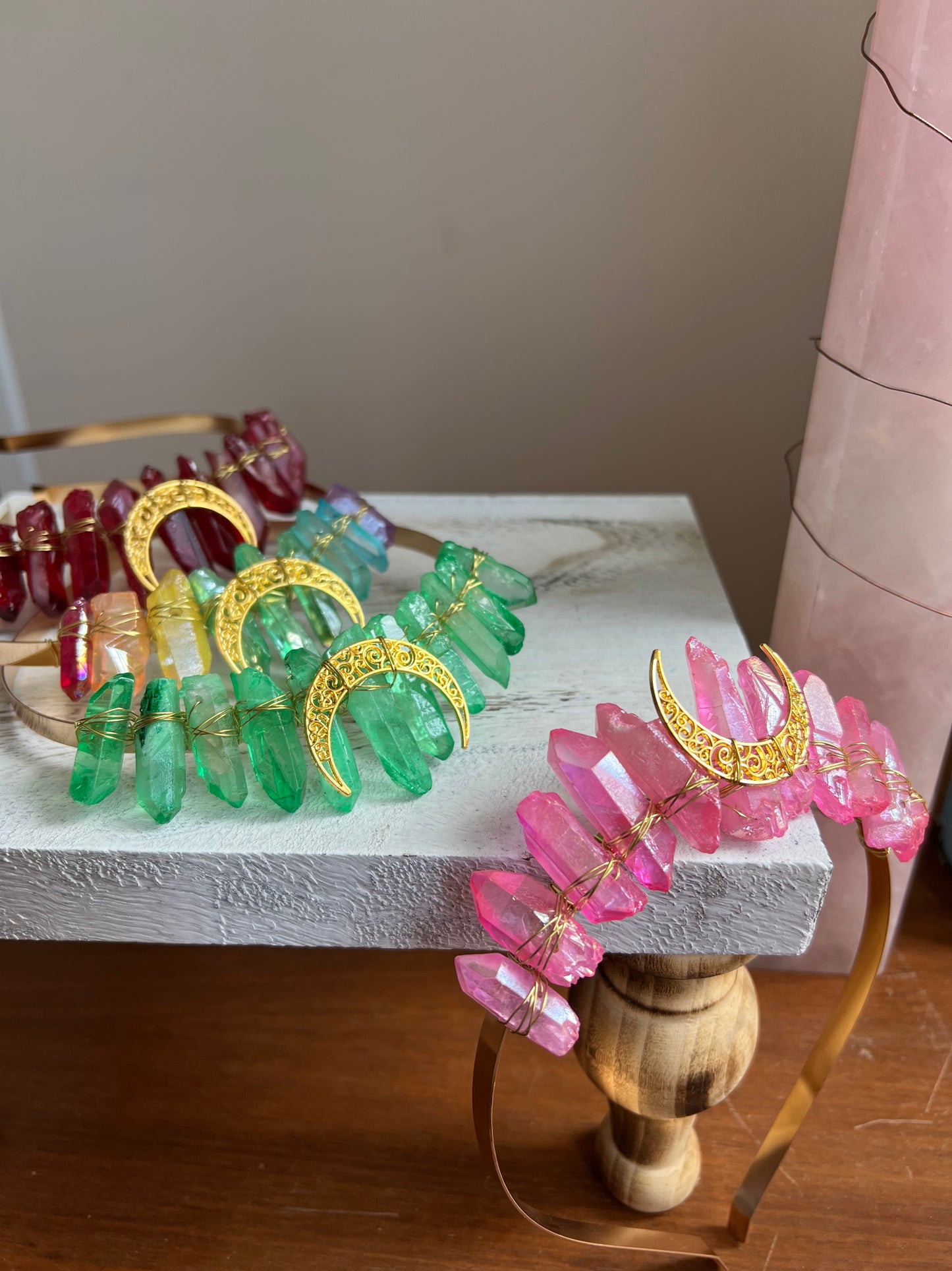 Golden Halo Moon Crown