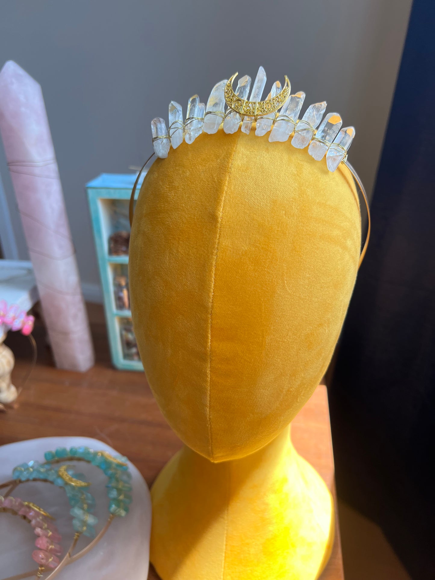 Golden Halo Moon Crown