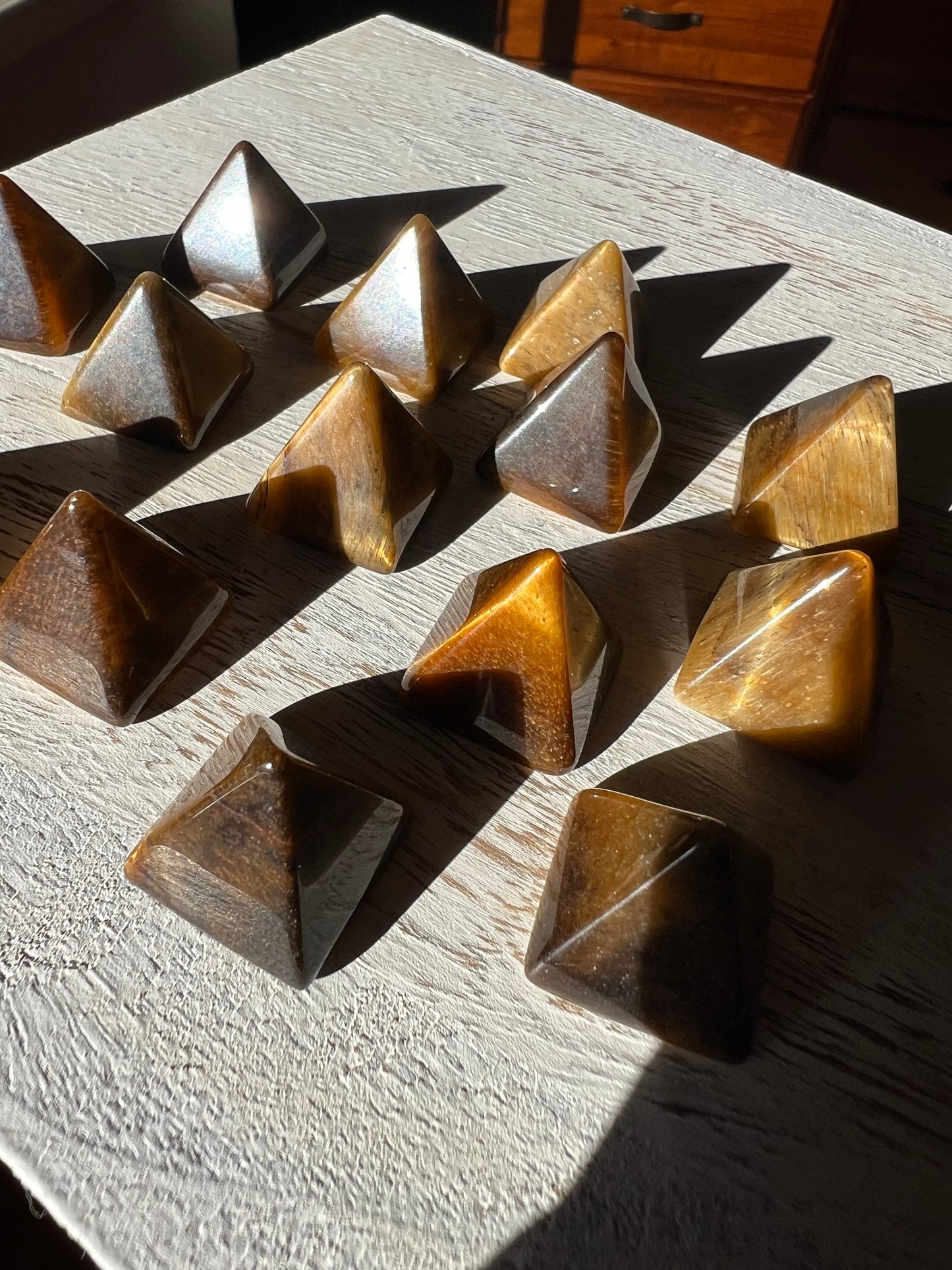 Mini Tiger’s Eye Pyramid