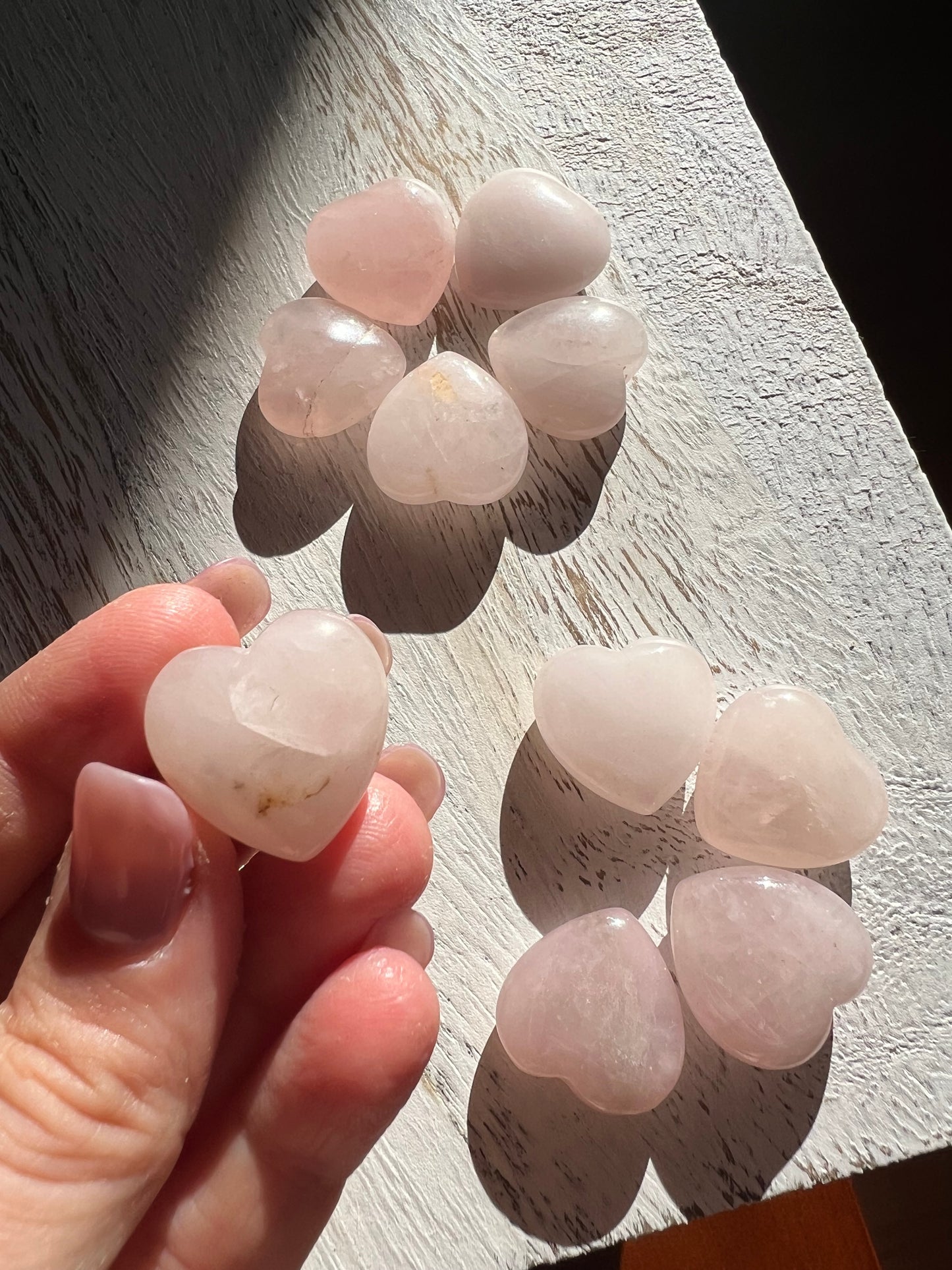 Mini Rose Quartz Heart
