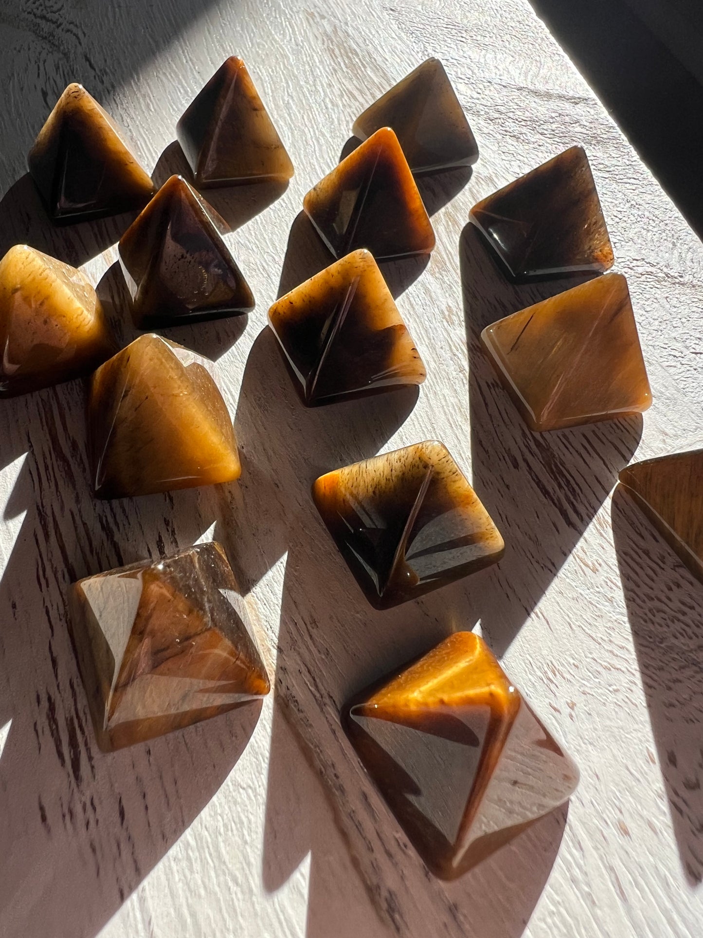 Mini Tiger’s Eye Pyramid