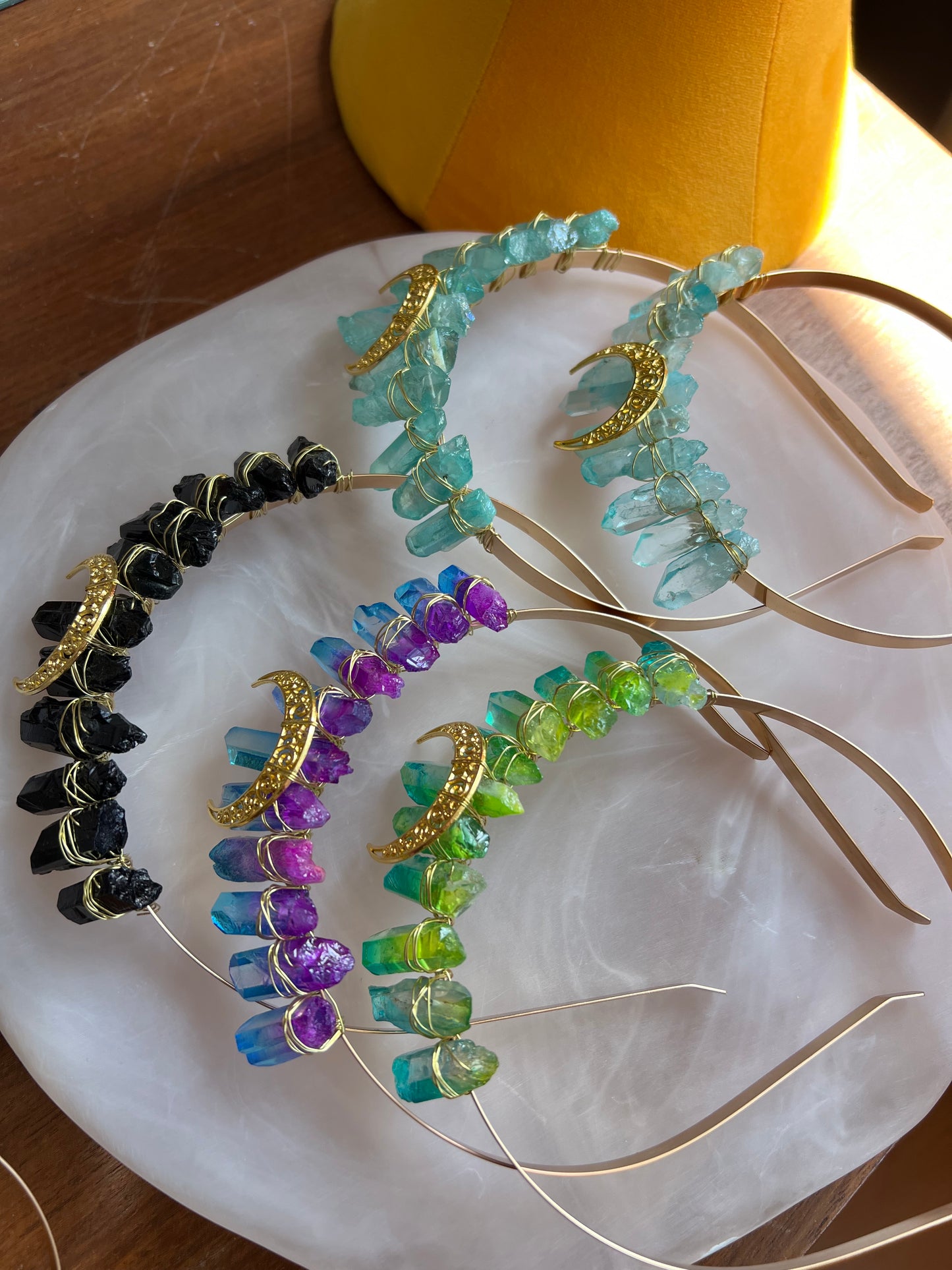 Golden Halo Moon Crown