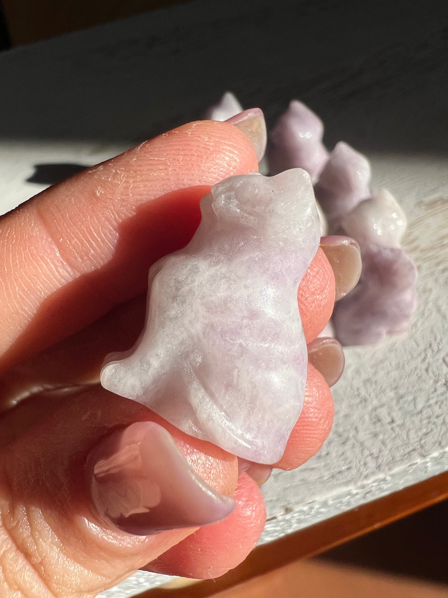 Mini Lepidolite Cat