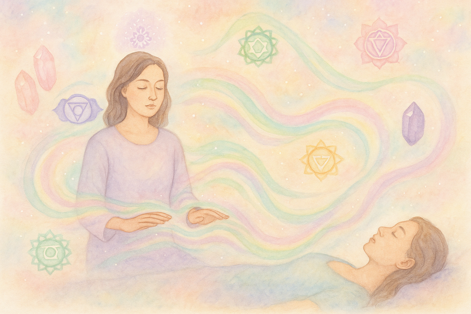 pastel distance healing Reiki