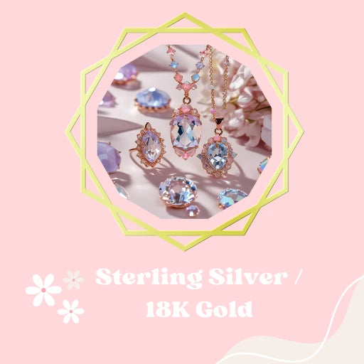 Sterling Silver / 18K Gold
