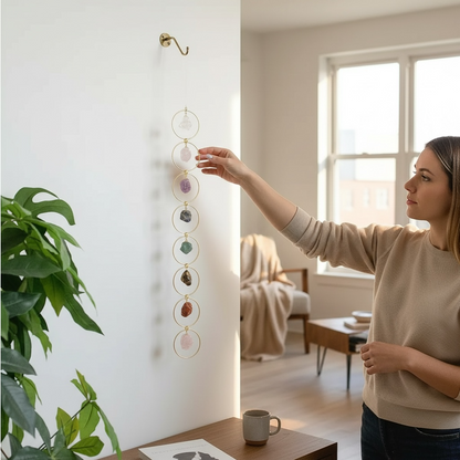 Crystal Chakra Energy Wall Hanging