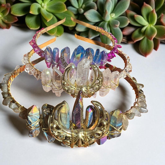 Goddess Moon Crystal Crowns
