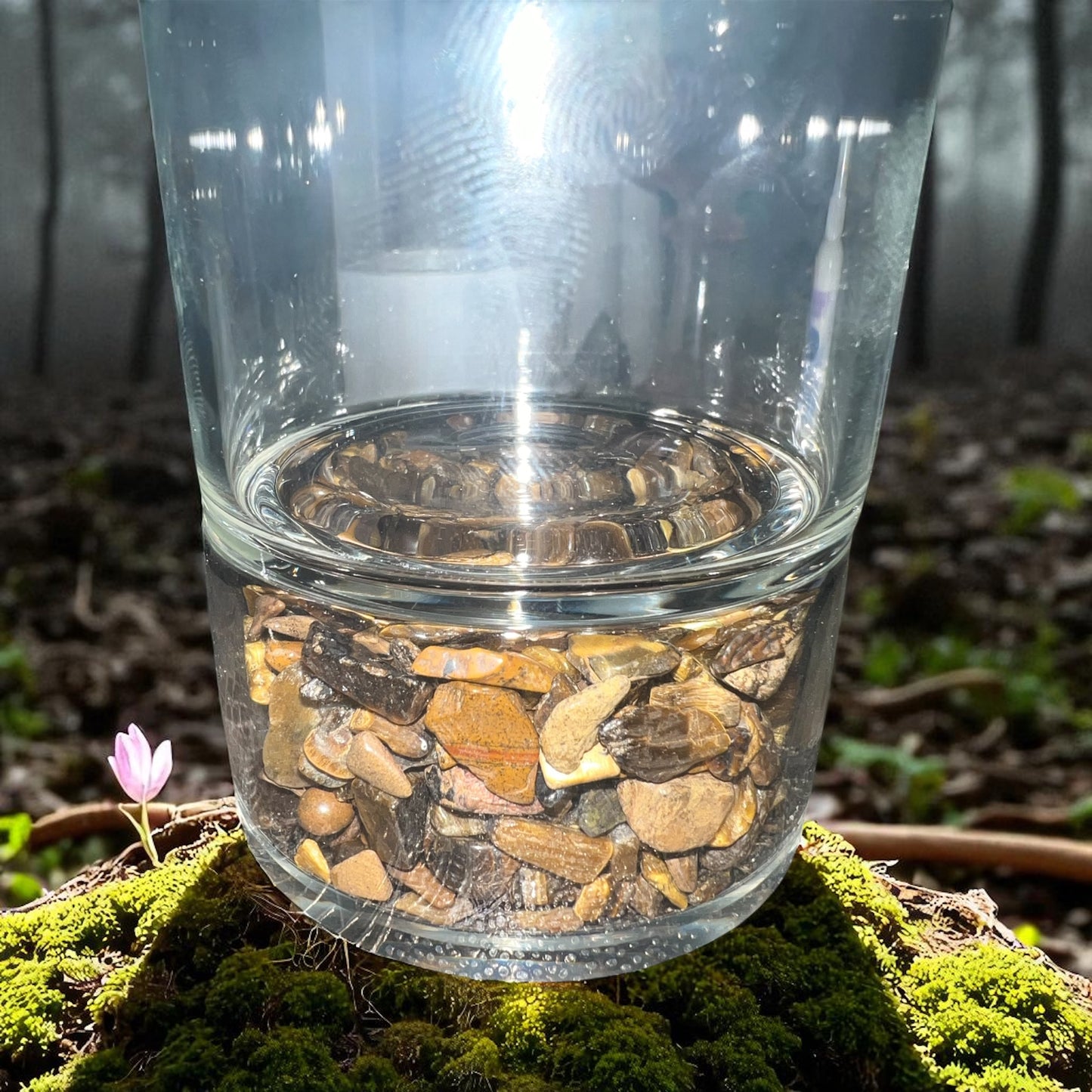Crystal Infused Glass Cups
