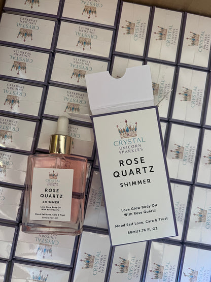 Rose Quartz Shimmer Love Glow Body Oil