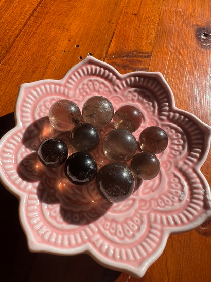 Mini Mini Smokey Quartz Sphere