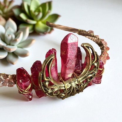 Goddess Moon Crystal Crowns