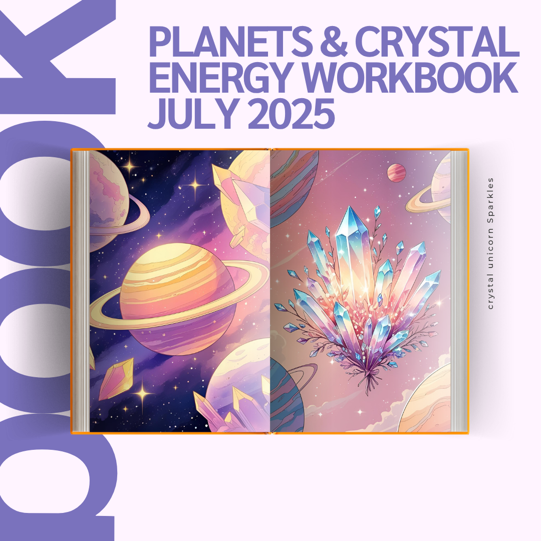 July 2025 Crystal & Astrology Workbook – Printable Download