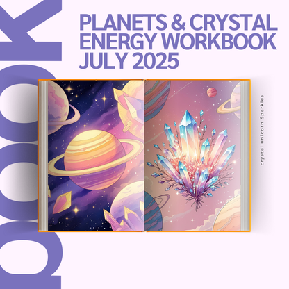 July 2025 Crystal & Astrology Workbook – Printable Download