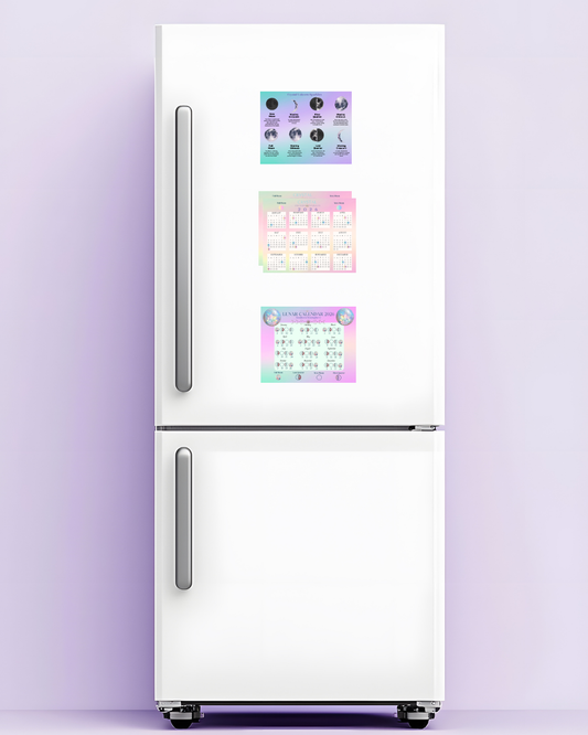 2026 Moon Phases Calendar Bundle (Printable/Digital Download)