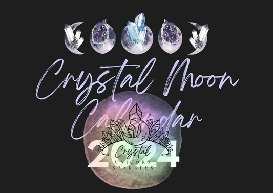 Digital/ Print Out Crystal Moon Calendar