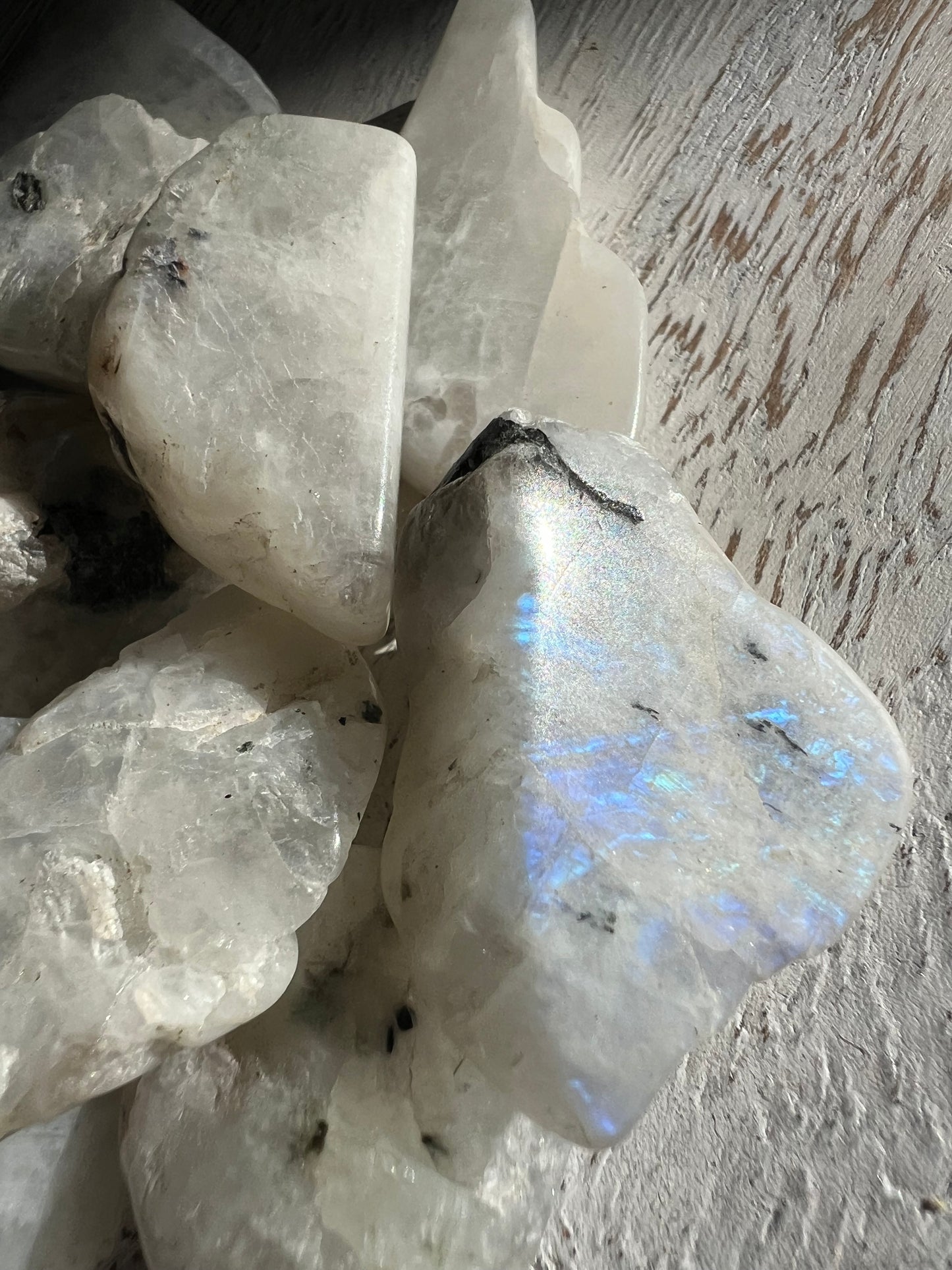 Rainbow Moonstone – Raw Polished