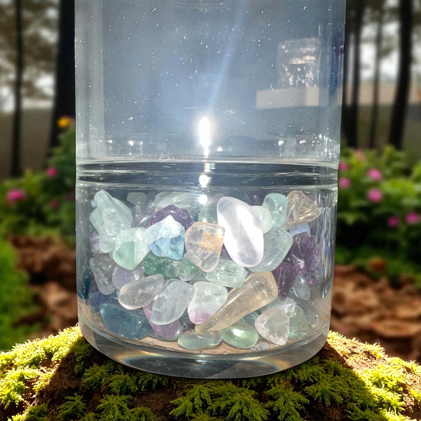 Crystal Infused Glass Cups