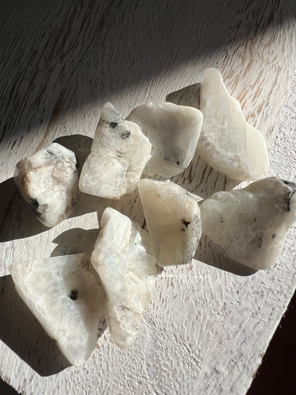 Rainbow Moonstone – Raw Polished