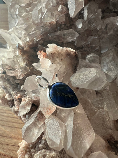 Crystal Leaf Charm – Choose Your Stone