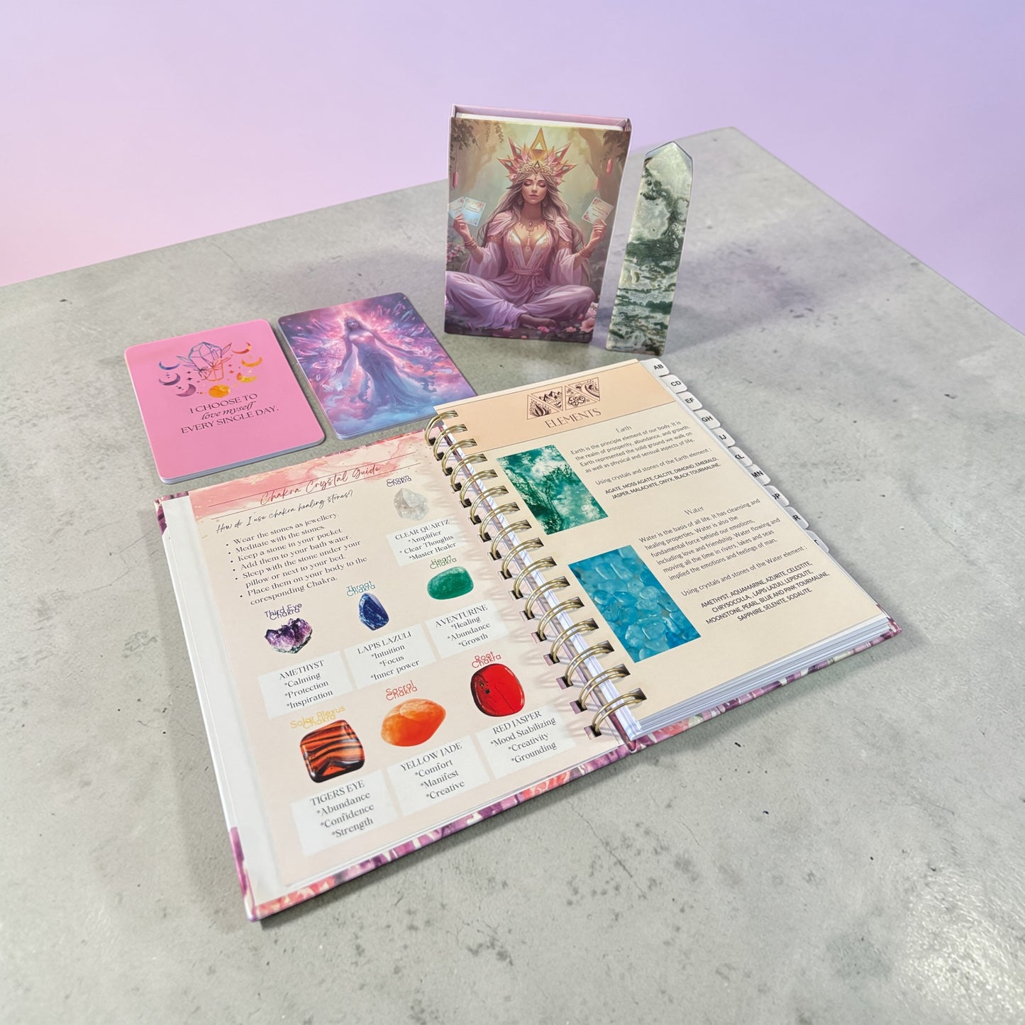 Affirmation Cards and My Crystal Odyssey Bundle and Save