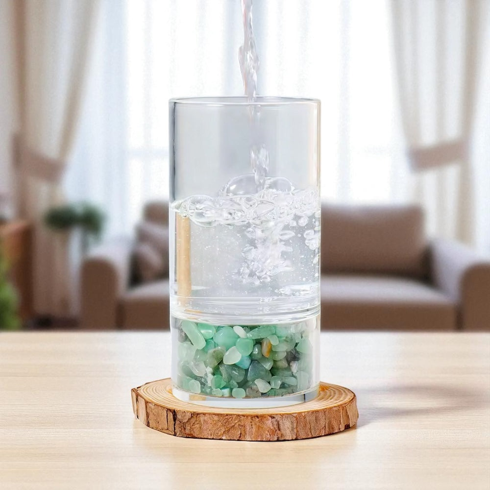 Crystal Infused Glass Cups