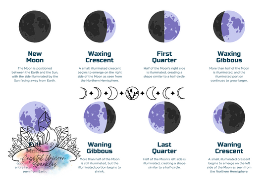 Printable/Digital 2024 Moon Phases Calendar