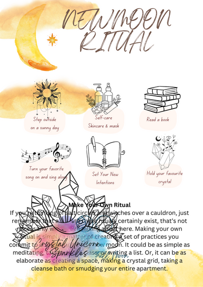 New Moon, New Beginnings: Printable Guide for Your Journey
