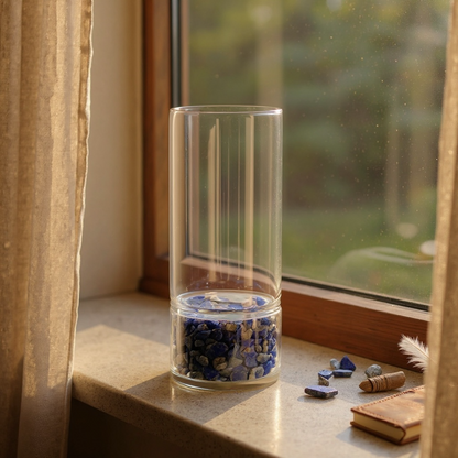 Crystal Infused Glass Cups