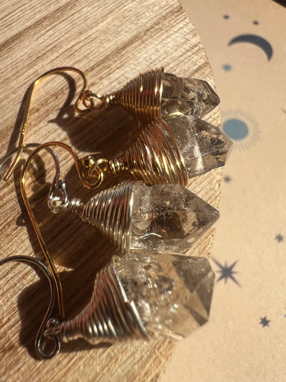 Heavenly Herkimar Dimond Earrings