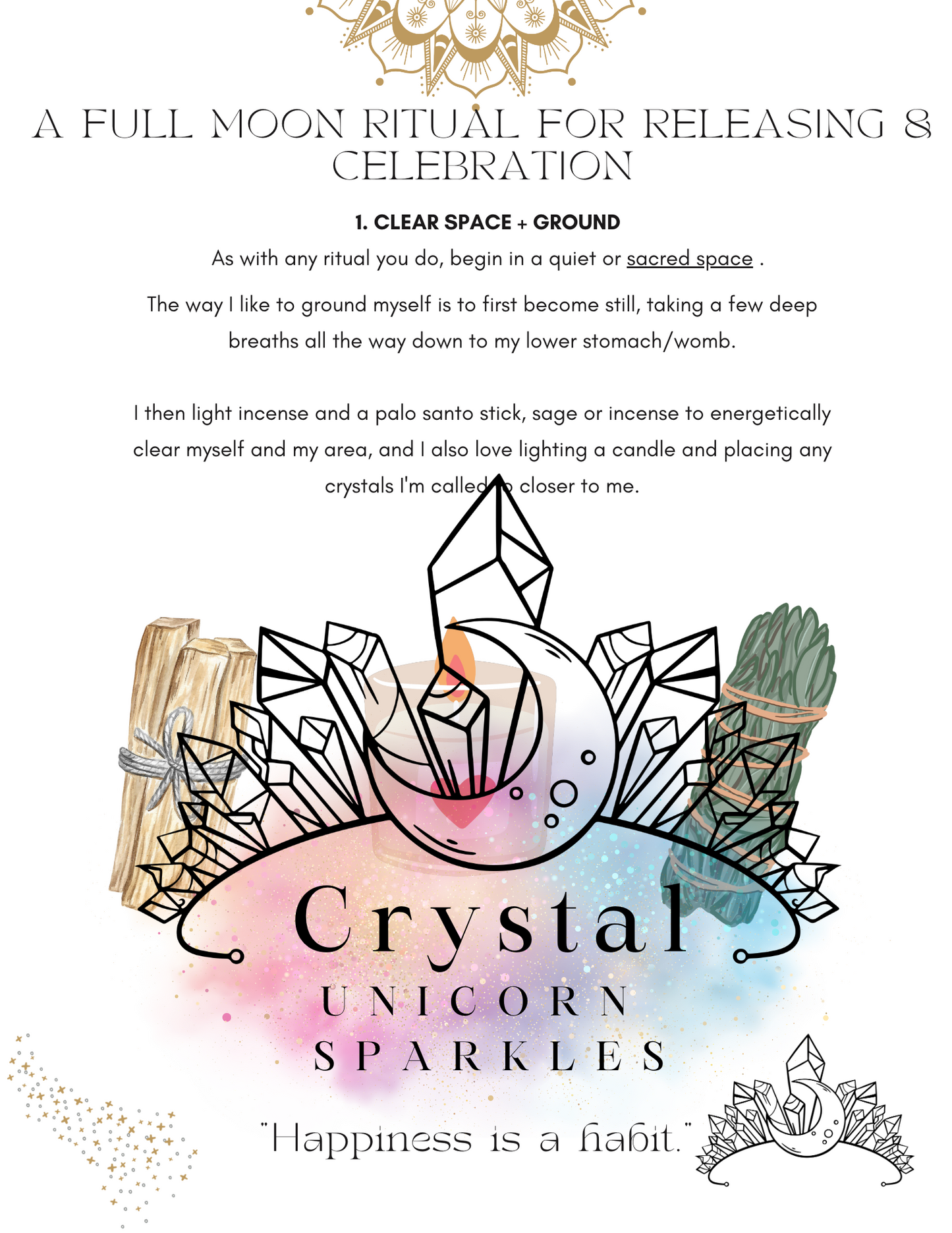Blue Full Moon in Aquarius Digital Ritual Book / Printable Workbook