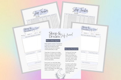 Sleep & Dream Daily Journal Digital Printable
