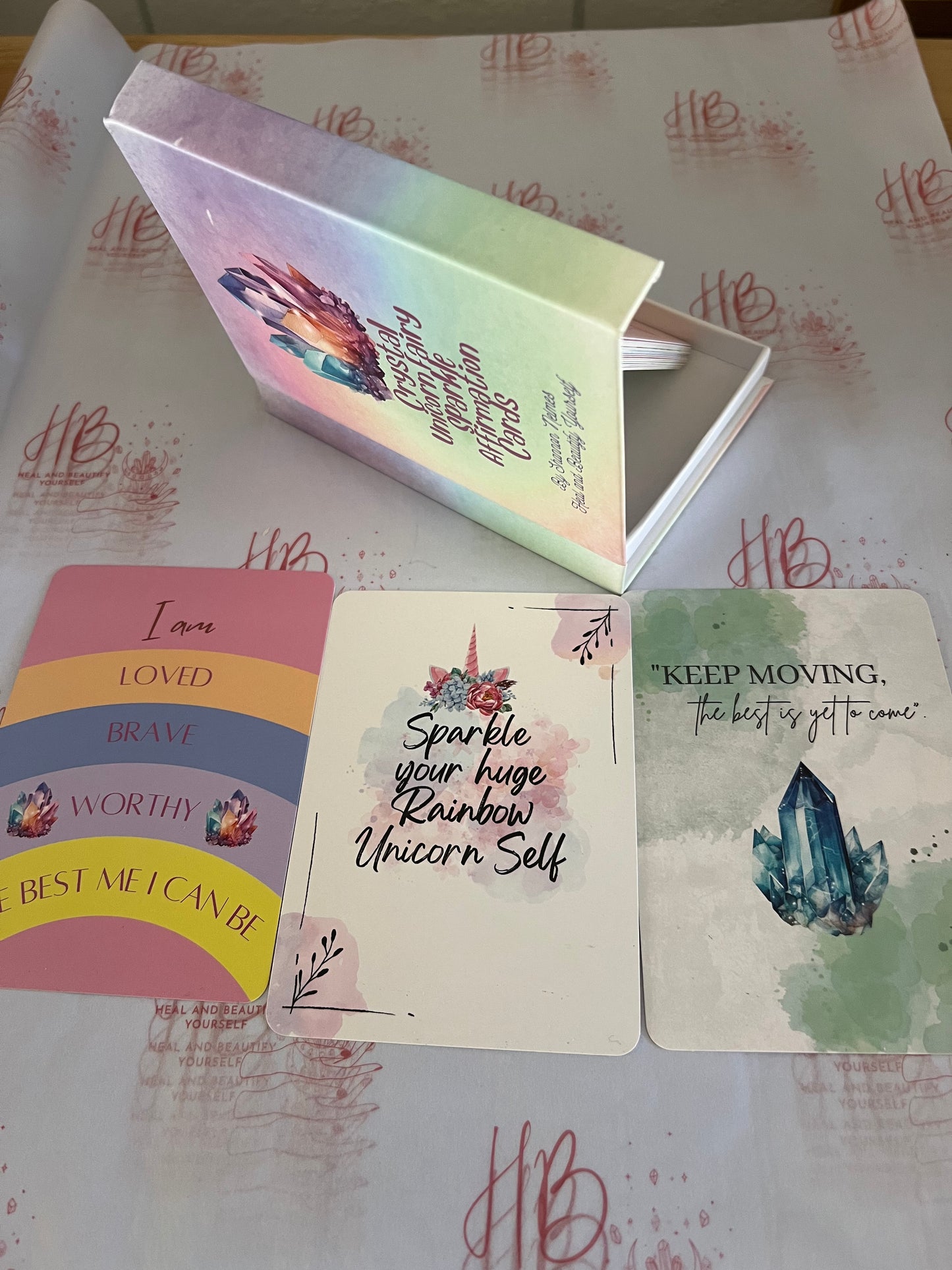 Crystal Unicorn Fairy Sparkle Affirmation Cards