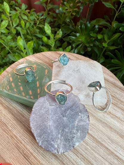 Blue Horizon Apatite Ring