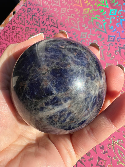 Sunset Sodalite Sphere