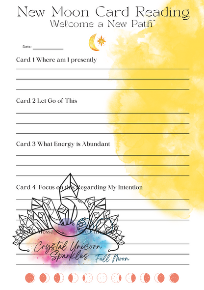 New Moon, New Beginnings: Printable Guide for Your Journey
